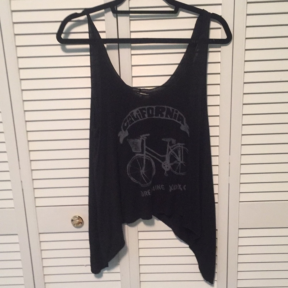 Black tank top